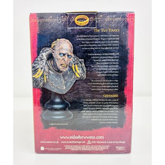 Sideshow Weta Grishnakh 1:4 Bust Lord of the Rings Two Towers LOTR 0891/2000 New - Picture 6 of 9
